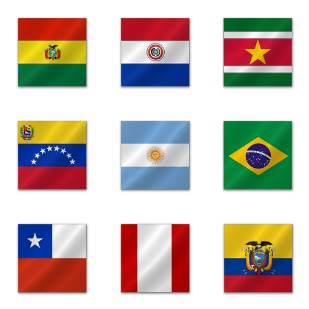 Sud American Flags icon sets preview