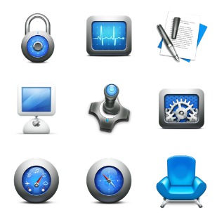 Mac OS X Style icon sets preview