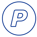 social, payment, payments, paypal, line, circles, neon icon
