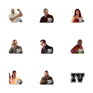 GTA IV icon sets preview