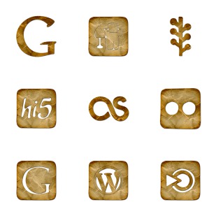 Crumpled Paper icon sets preview