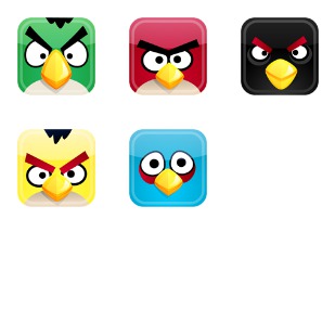 Angry Birds icon sets preview