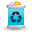 trash, waste, recycle bin icon