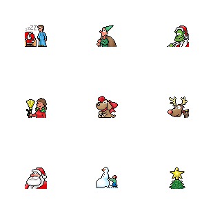 Christmas icon sets preview
