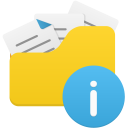 Open folder info icon