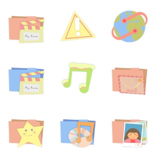 Colorful Morning icon sets preview