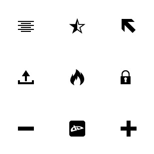 Ico Moon icon sets preview