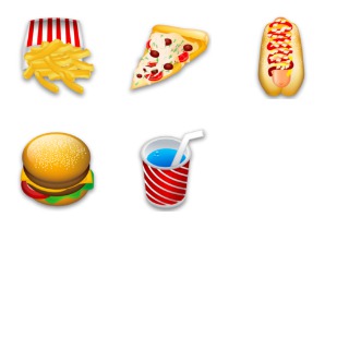 Food icon sets preview