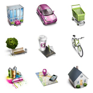 Urban Stories icon sets preview