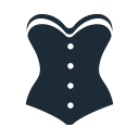 fabric, corset, clothing, woman, shape, clothes icon