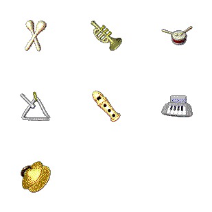 Instruments icon sets preview