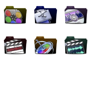 Final Cut Studio Folders Set icon sets preview