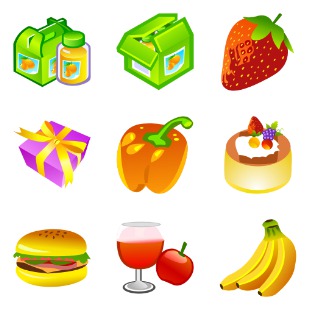 Free Food icon sets preview