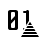 bit, pyramid icon