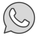 whatsapp, phone, brand, shape, circle icon