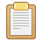 document, paper, clipboard icon