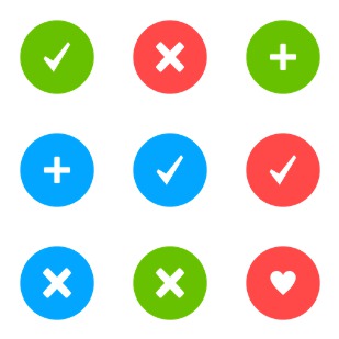 Round UI Buttons icon sets preview