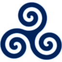 blue,triskele,knot icon