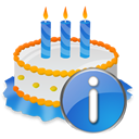 Birthday, Cake, Info icon