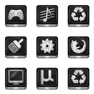 Metallic icon sets preview