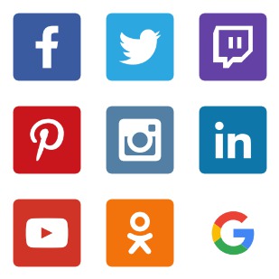 Social Network icon sets preview