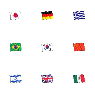 Flags icon sets preview