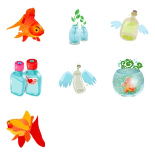 Water icon sets preview