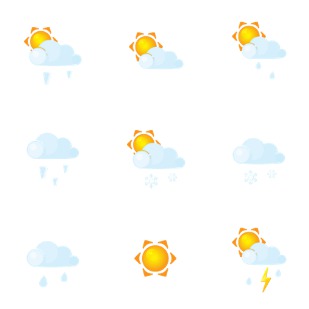 Weather icon sets preview