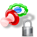 pacifier,lock,locked icon
