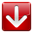 Arrow, Down, Download, Red icon