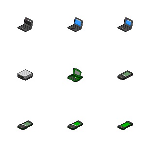 Apple Portables icon sets preview