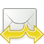 gnome, message, email, reply, letter, all, envelop, response, mail icon