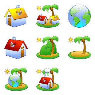 Islands Vol. 1 icon sets preview