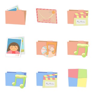 Colorful Morning icon sets preview