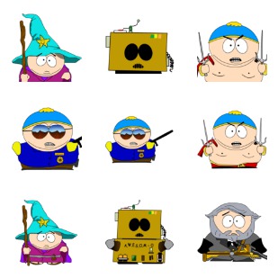 South Park Cartman icon sets preview