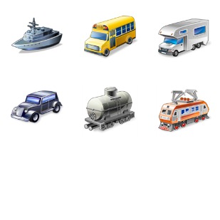 Real Vista Transportation icon sets preview