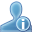 human, people, profile, account, about, information, info, user, blue icon