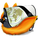 browser, firefox, bagg icon