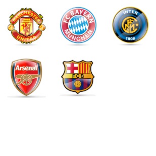 Soccer teams icon sets preview
