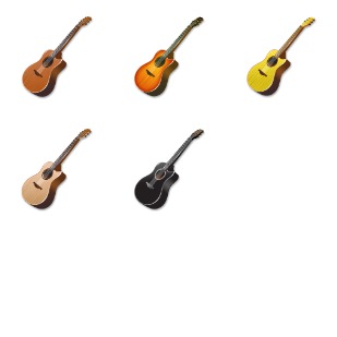 Acoustic Guitar icon sets preview