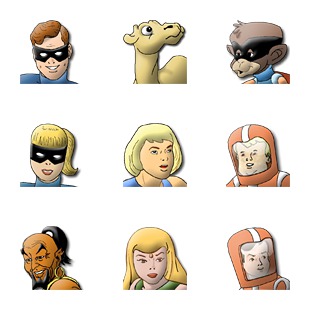 Hanna Barbera's Heroes icon sets preview