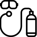 diving, leisure, sport, streamline, sea icon