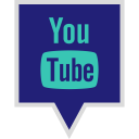 social, media, youtube, logo icon