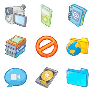 Desk Toon icon sets preview