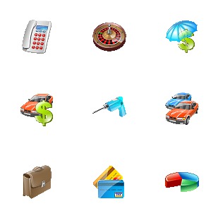 Business icon sets preview