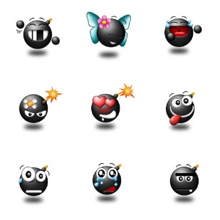 Friendly fire icon sets preview