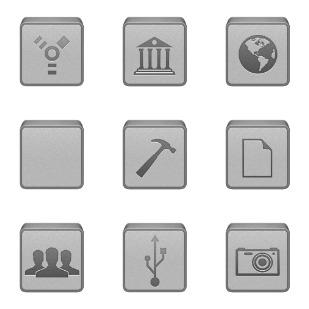 iBox (Grey) icon sets preview