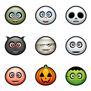 Holloween Avatars icon sets preview