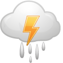Cloud, Lightning, Weather icon