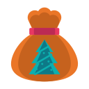 tree, bag, present, gitft, christmas icon